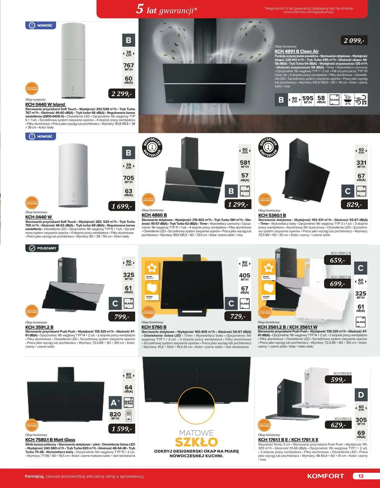 Gazetka Komfort Aktualna gazetka od 25 października do 31 stycznia 2024 - Strona 13