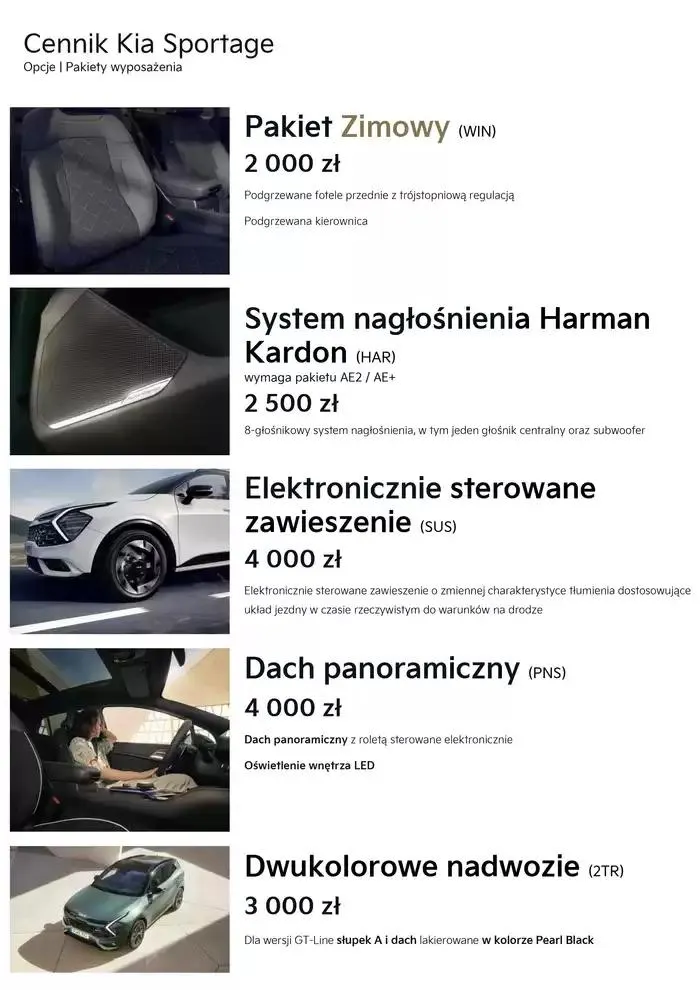 Gazetka Kia Sportage Cennik 2025 od 21 lutego do 31 grudnia 2025 - Strona 9