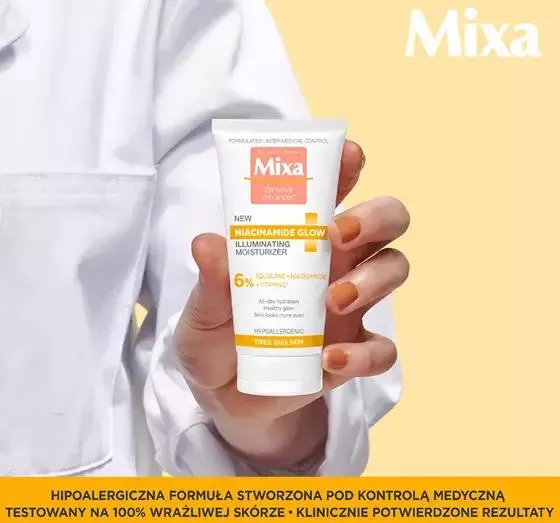 MIXA NIACYNAMIDE GLOW ROZŚWIETLAJĄCY KREM DO TWARZY 50ML