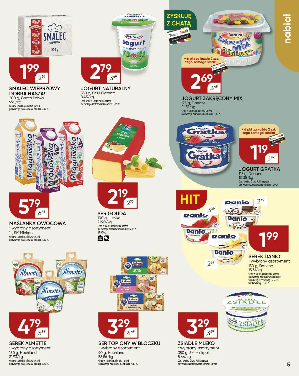 Gazetka Chata Polska Aktualna gazetka od 23 sierpnia do 6 września 2024 - Strona 5