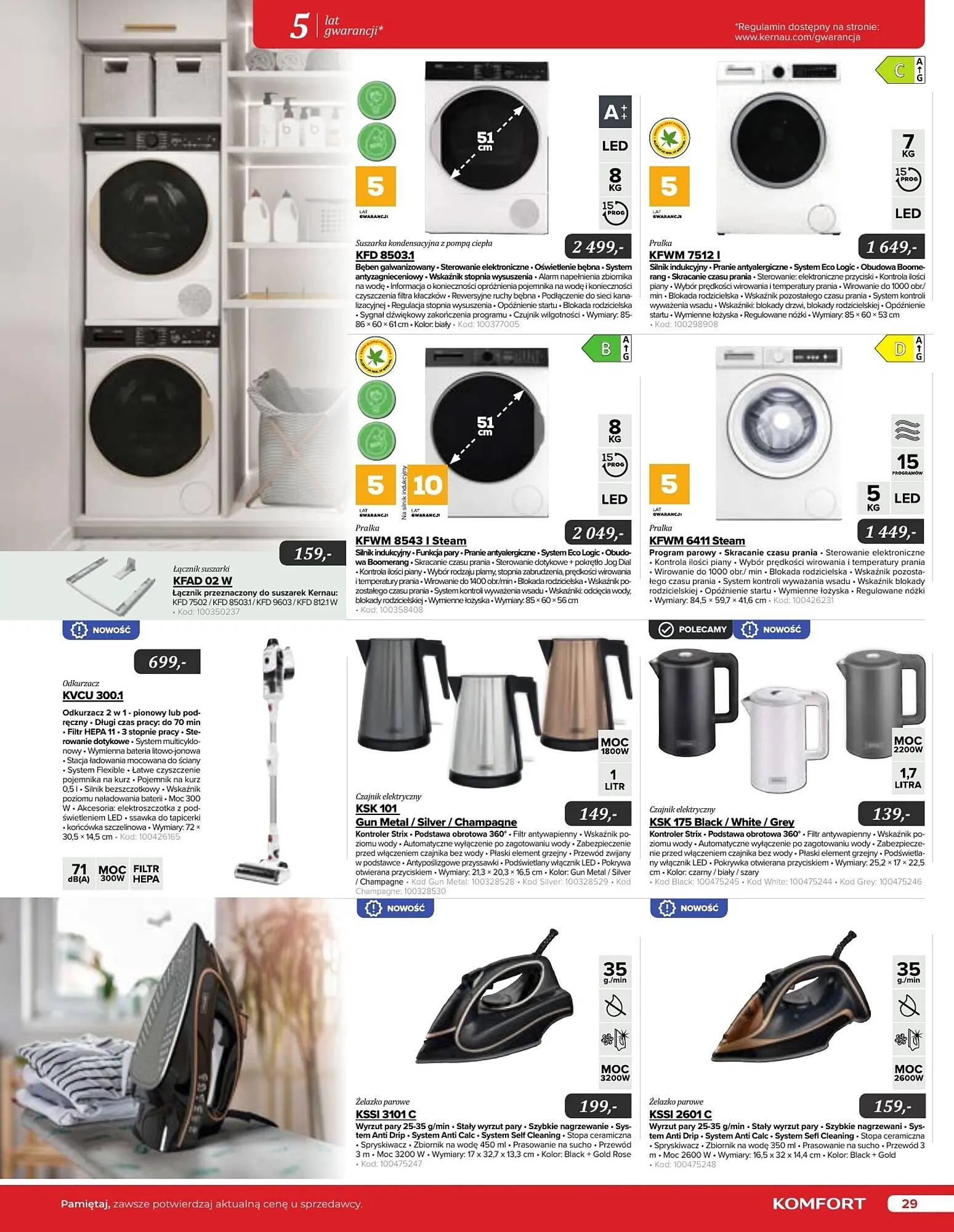 Gazetka Komfort gazetka od 11 września do 31 grudnia 2024 - Strona 29
