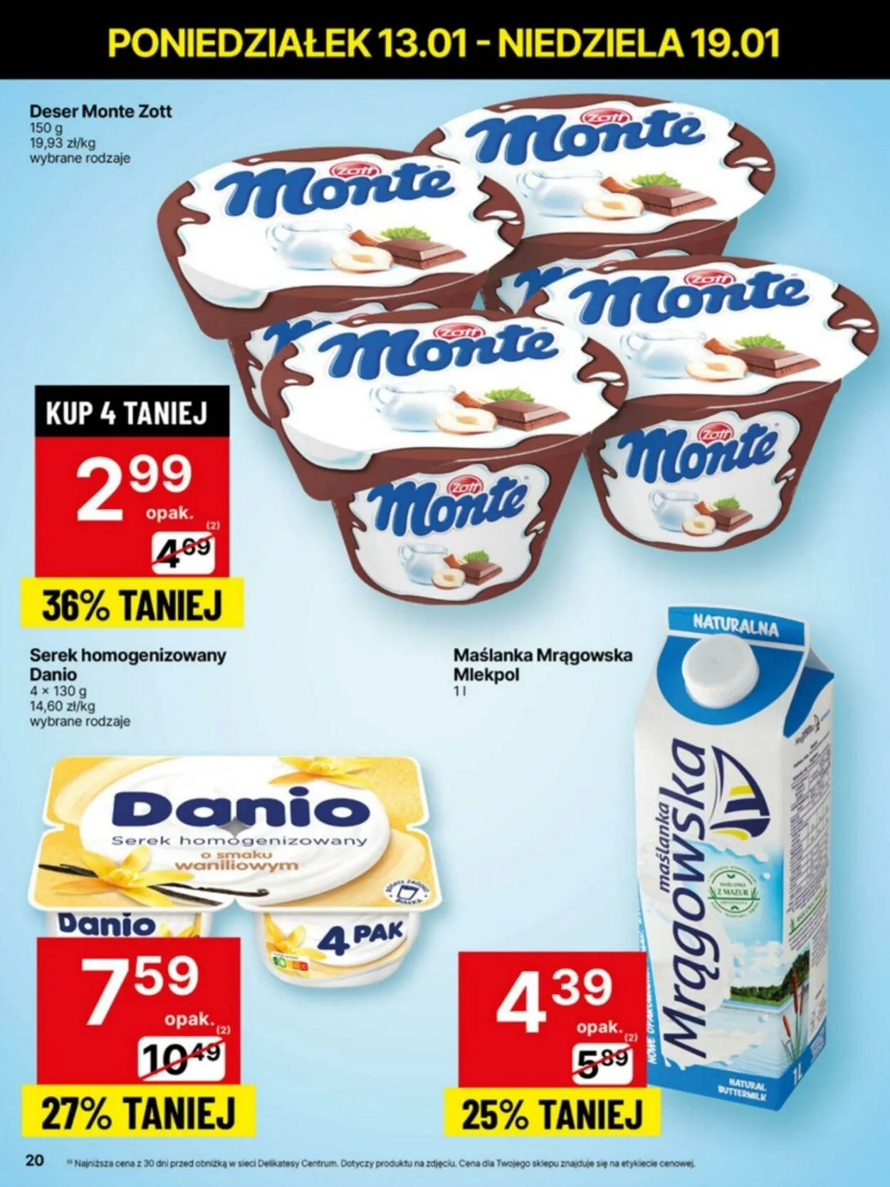 Gazetka Delikatesy Centrum Aktualna gazetka od 13 stycznia do 19 stycznia 2025 - Strona 20