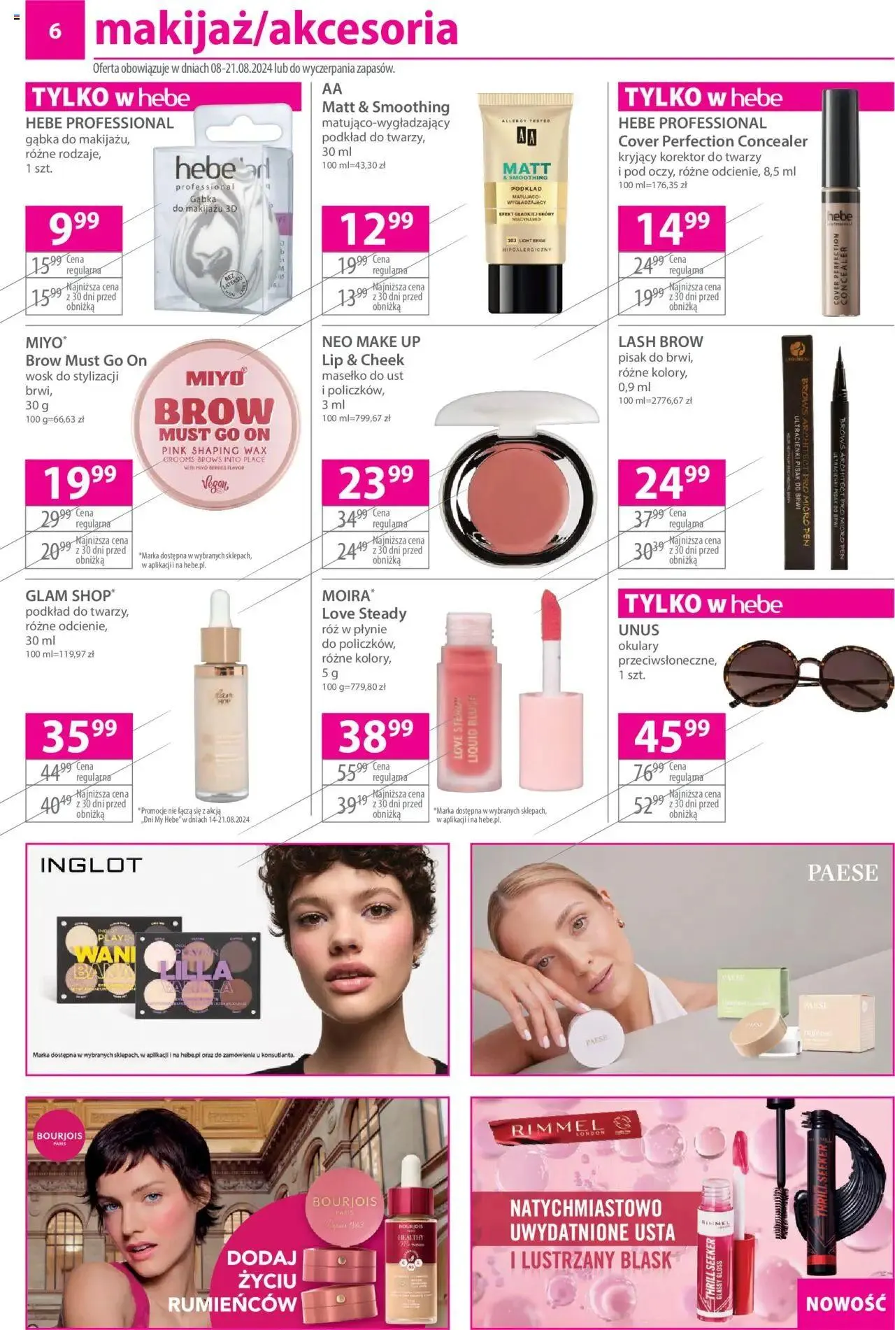 Gazetka Hebe Gazetka od 8 sierpnia do 21 sierpnia 2024 - Strona 6