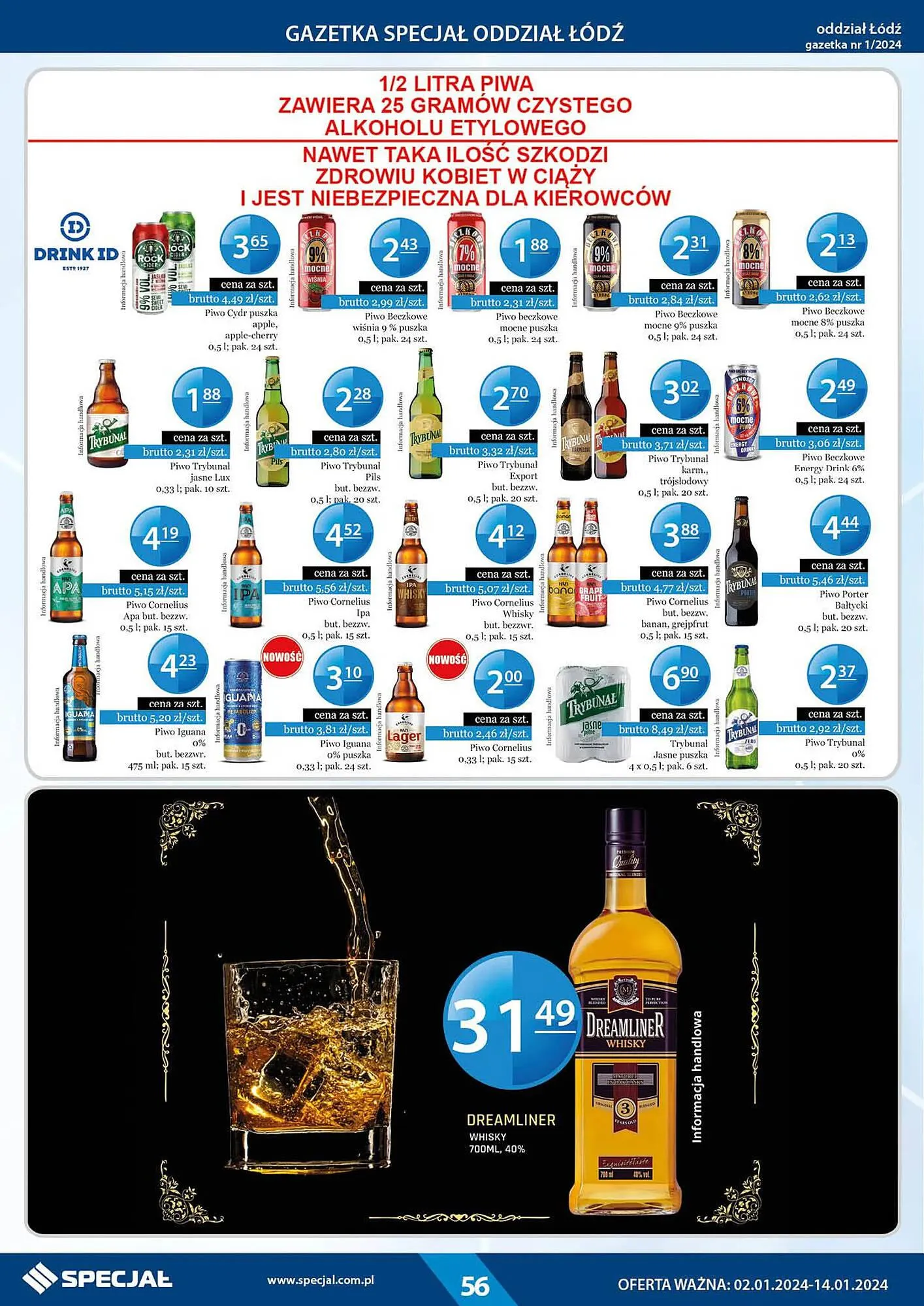 Gazetka Specjał gazetka od 2 stycznia do 14 stycznia 2024 - Strona 56