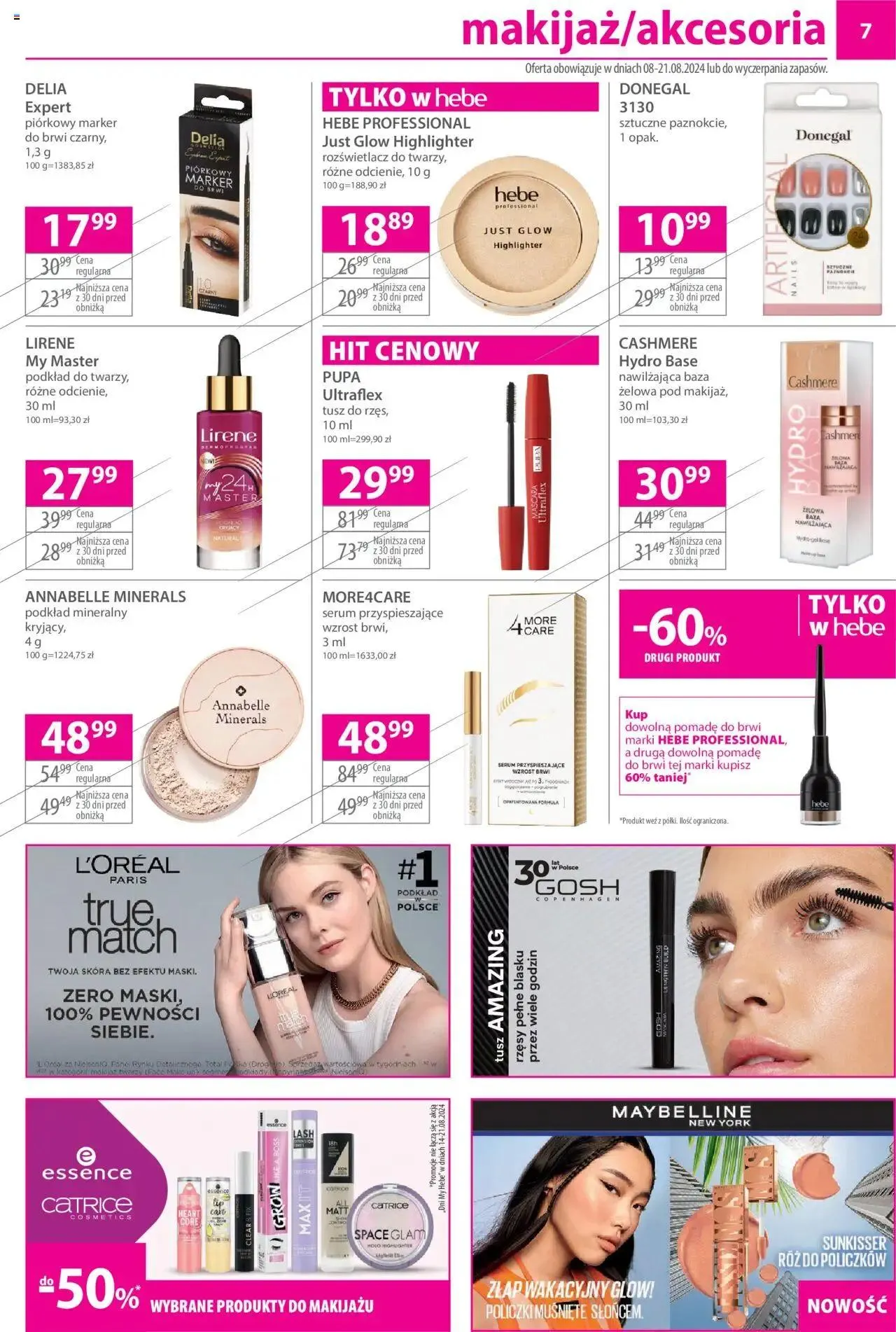 Gazetka Hebe Gazetka od 8 sierpnia do 21 sierpnia 2024 - Strona 7