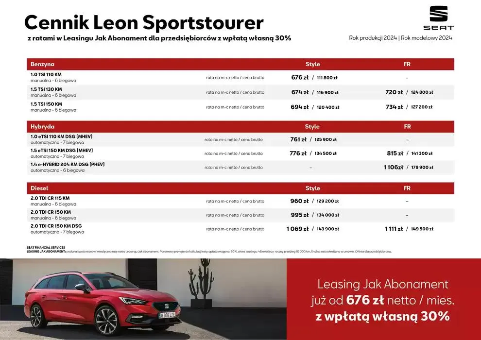 Gazetka SEAT Leon - Katalog i cennik od 17 listopada do 17 listopada 2025 - Strona 5