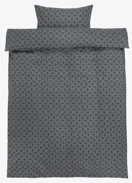 Komplet pościeli z flaneli ANN 140x200 ciemnoszary