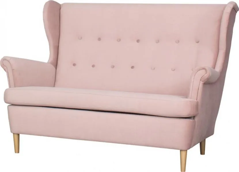 Sofa 2-osobowa Werina (plusz róż)