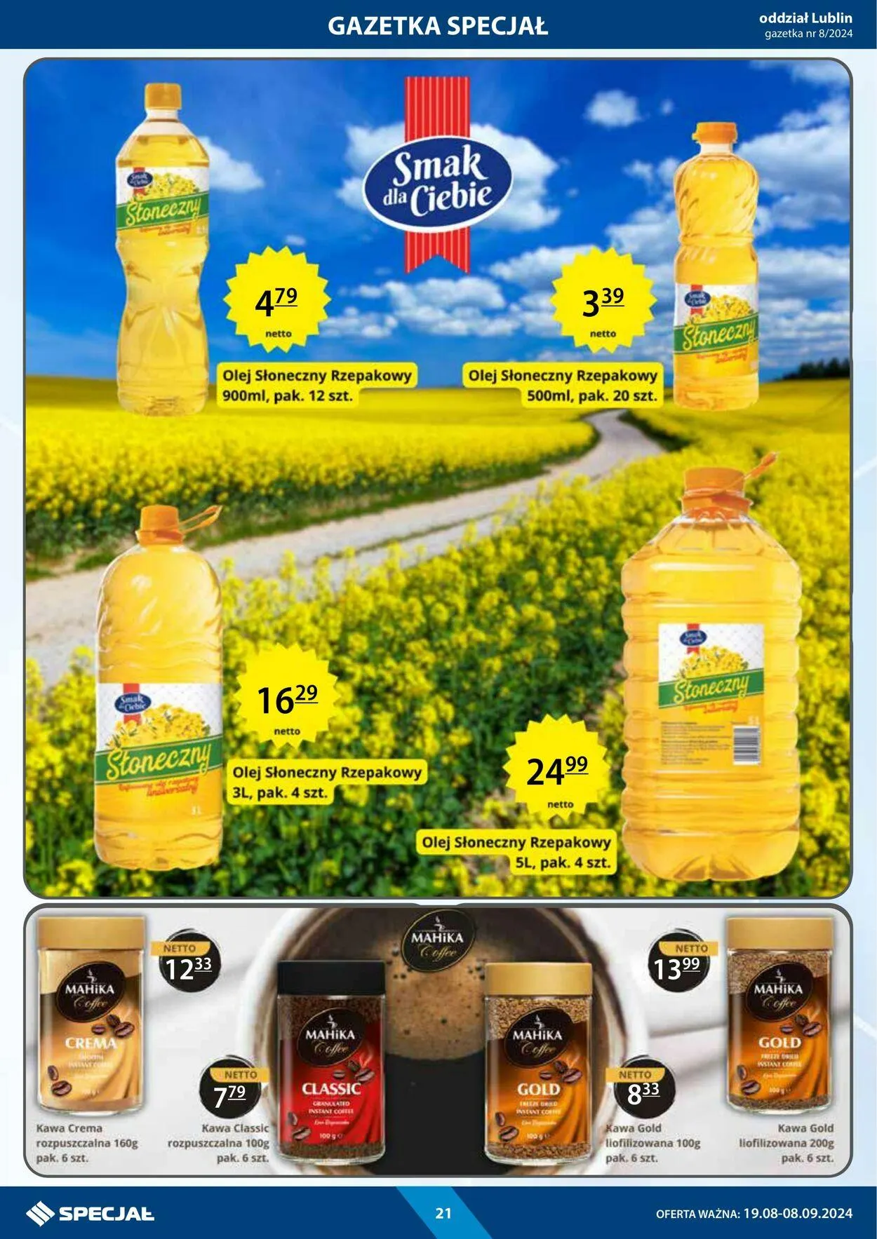 Gazetka Specjał od 19 sierpnia do 8 września 2024 - Strona 21