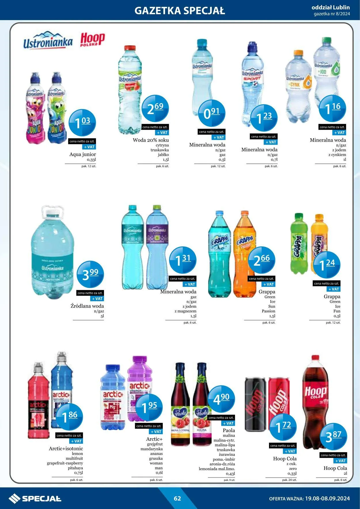 Gazetka Specjał od 19 sierpnia do 8 września 2024 - Strona 62