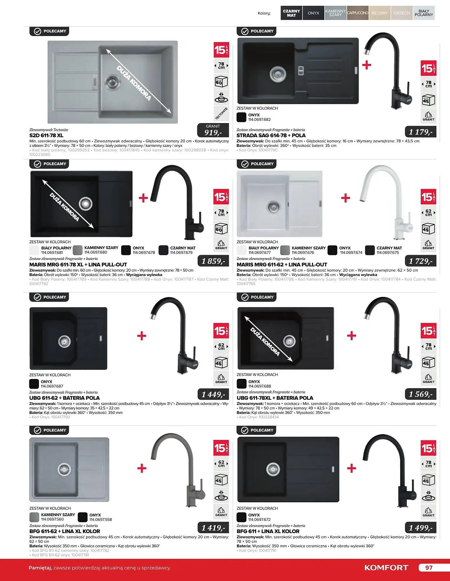 Gazetka Komfort gazetka od 11 września do 31 grudnia 2024 - Strona 97