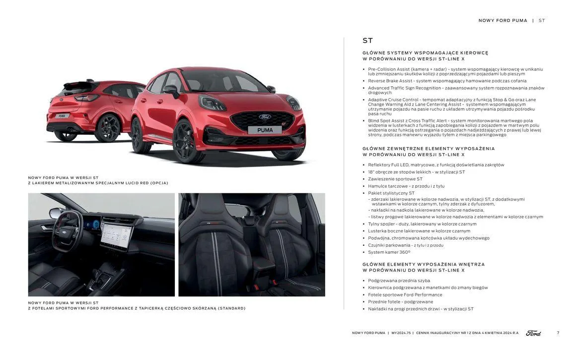 Gazetka NOWY FORD PUMA od 16 kwietnia do 16 kwietnia 2025 - Strona 7