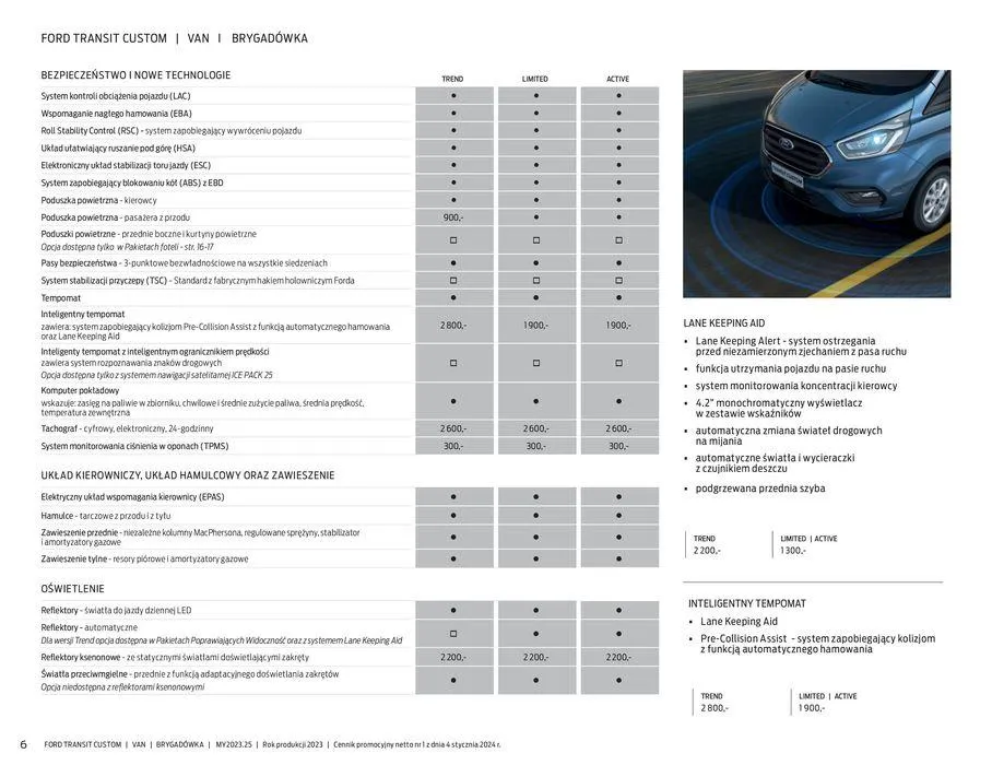 Gazetka FORD TRANSIT CUSTOM od 16 kwietnia do 16 kwietnia 2025 - Strona 6