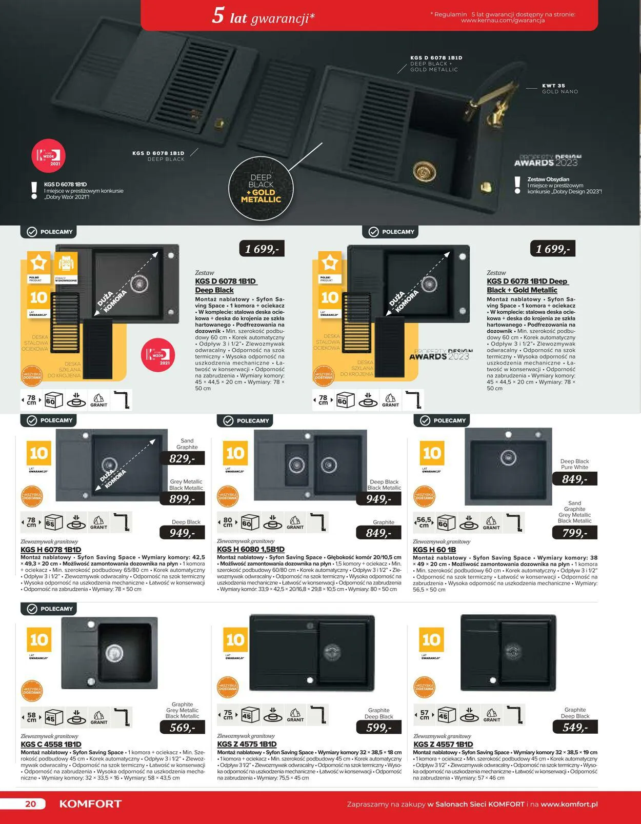 Gazetka Komfort Aktualna gazetka od 25 października do 31 stycznia 2024 - Strona 20
