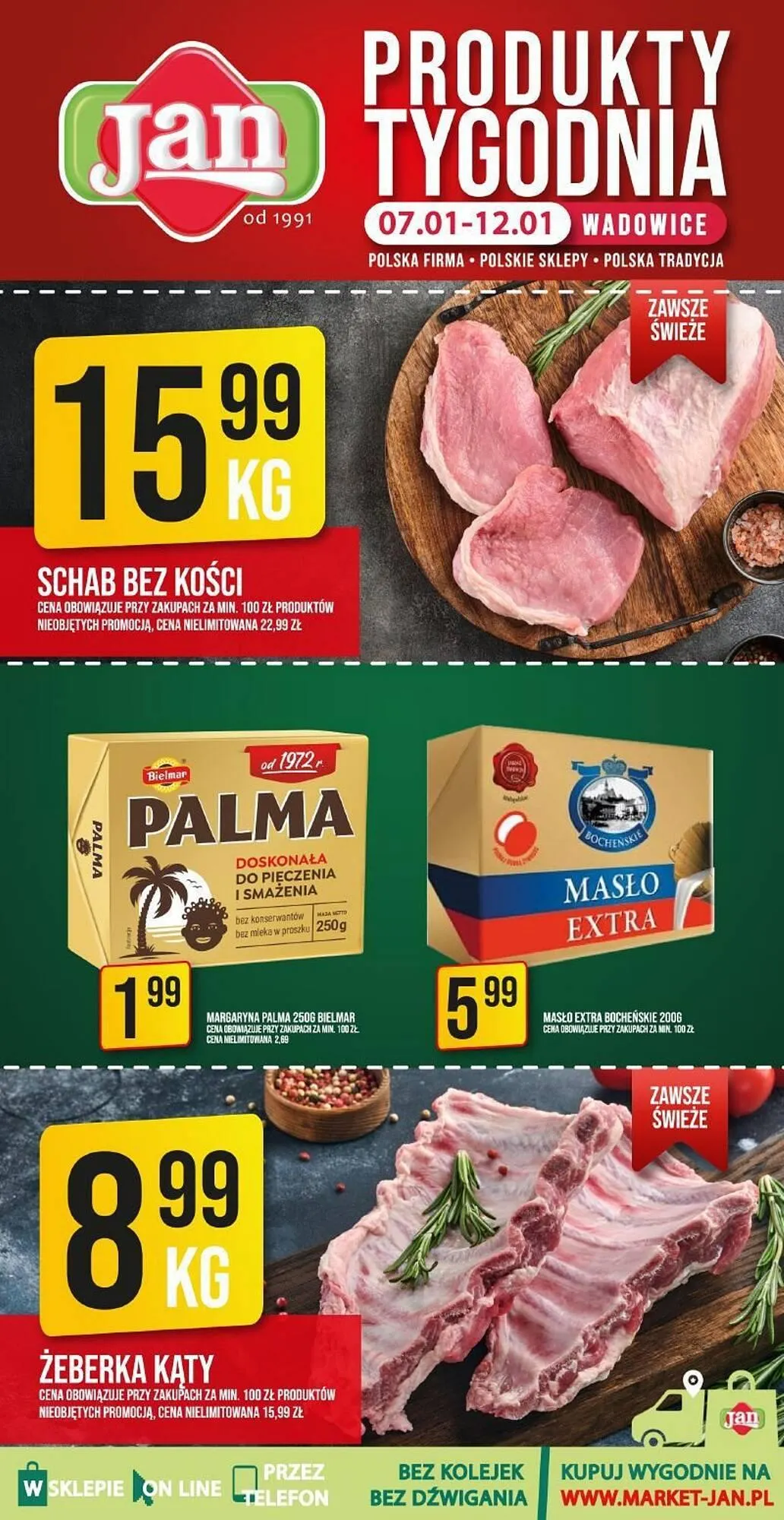 Gazetka Market Jan gazetka od 7 stycznia do 12 stycznia 2025 - Strona 1