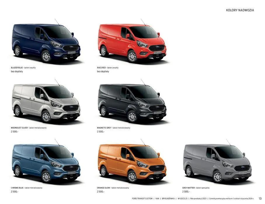Gazetka FORD TRANSIT CUSTOM od 16 kwietnia do 16 kwietnia 2025 - Strona 13