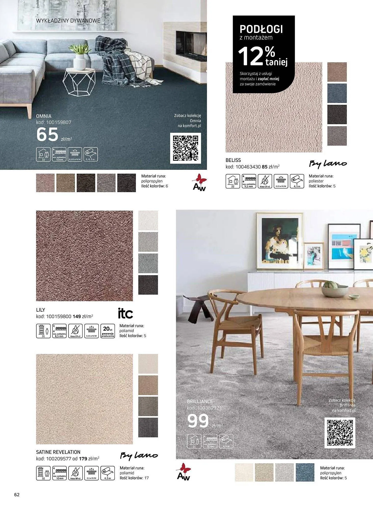 Gazetka Komfort gazetka od 16 sierpnia do 31 grudnia 2025 - Strona 62