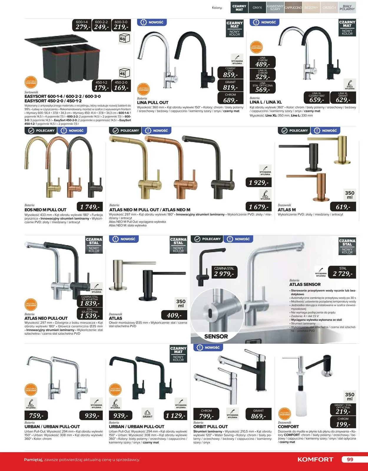 Gazetka Komfort Aktualna gazetka od 25 października do 31 stycznia 2024 - Strona 98