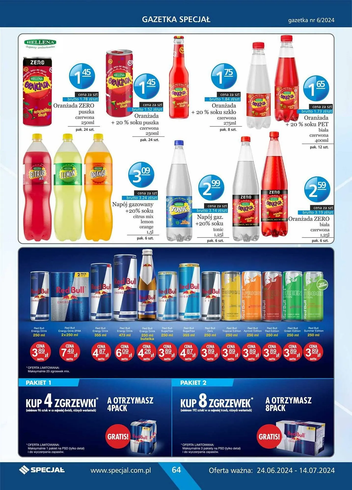 Gazetka Specjał gazetka od 24 czerwca do 14 lipca 2024 - Strona 64