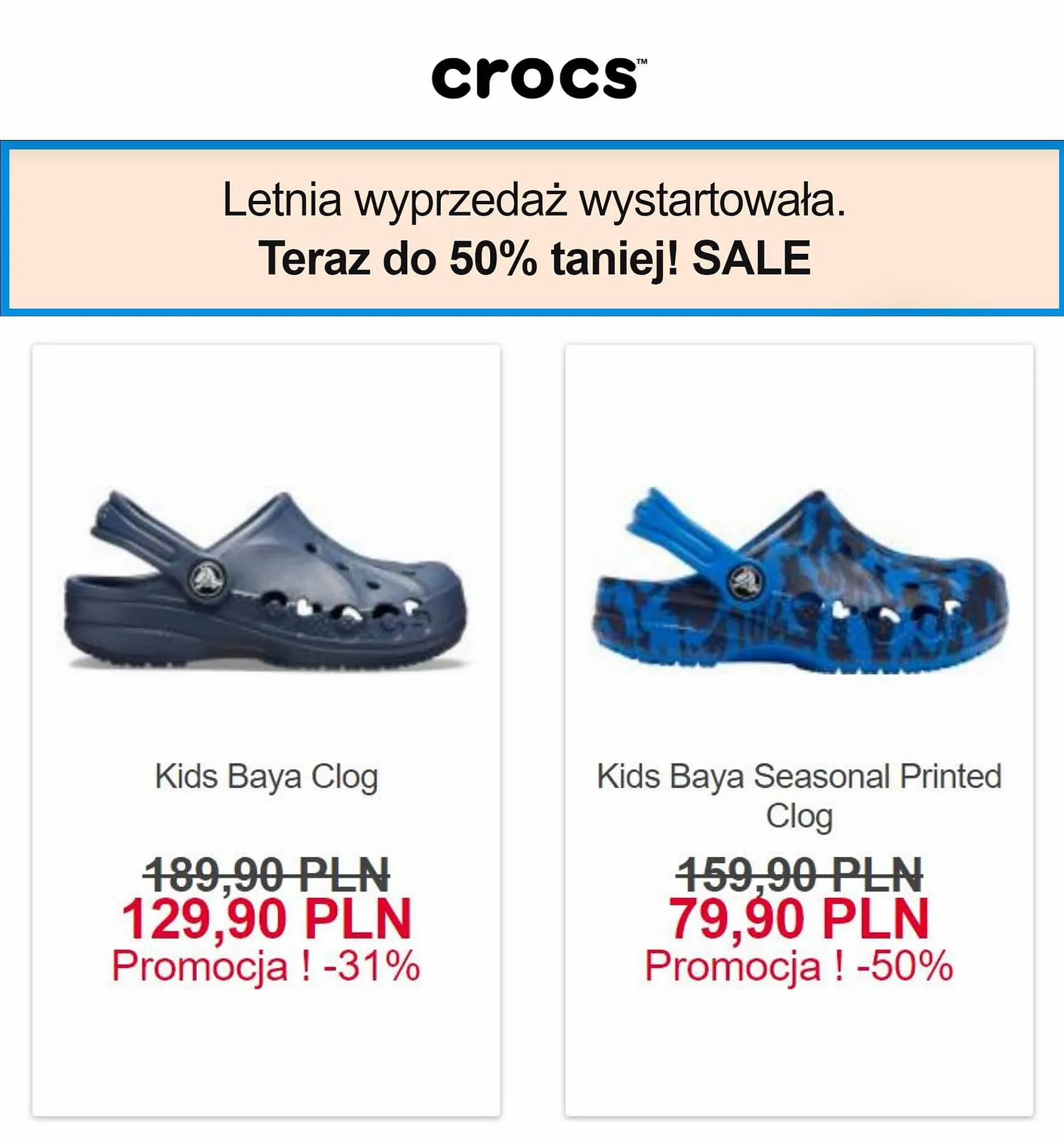 Gazetka Crocs gazetka od 7 lipca do 20 lipca 2023 - Strona 2