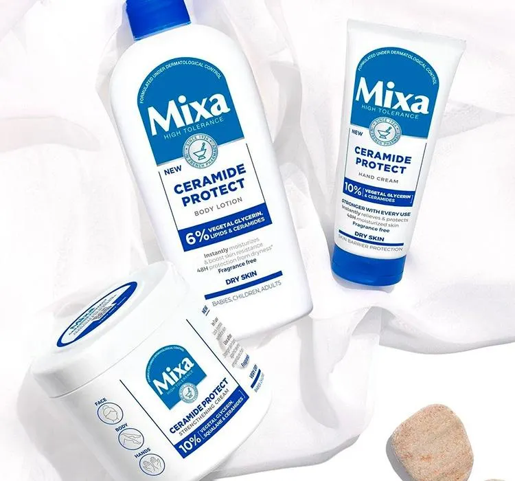 MIXA CERAMIDE PROTECT MULTIFUNKCYJNY KREM OCHRONNY DO CIAŁA, TWARZY I DŁONI 400ML