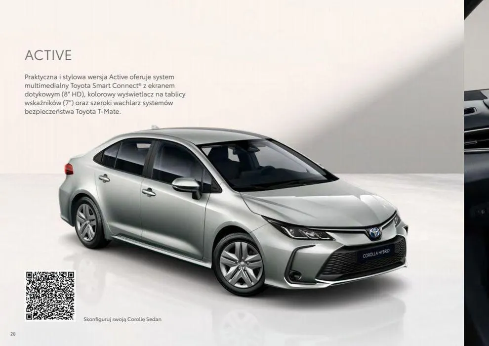 Gazetka Corolla Sedan 2023 od 22 maja do 22 maja 2024 - Strona 20