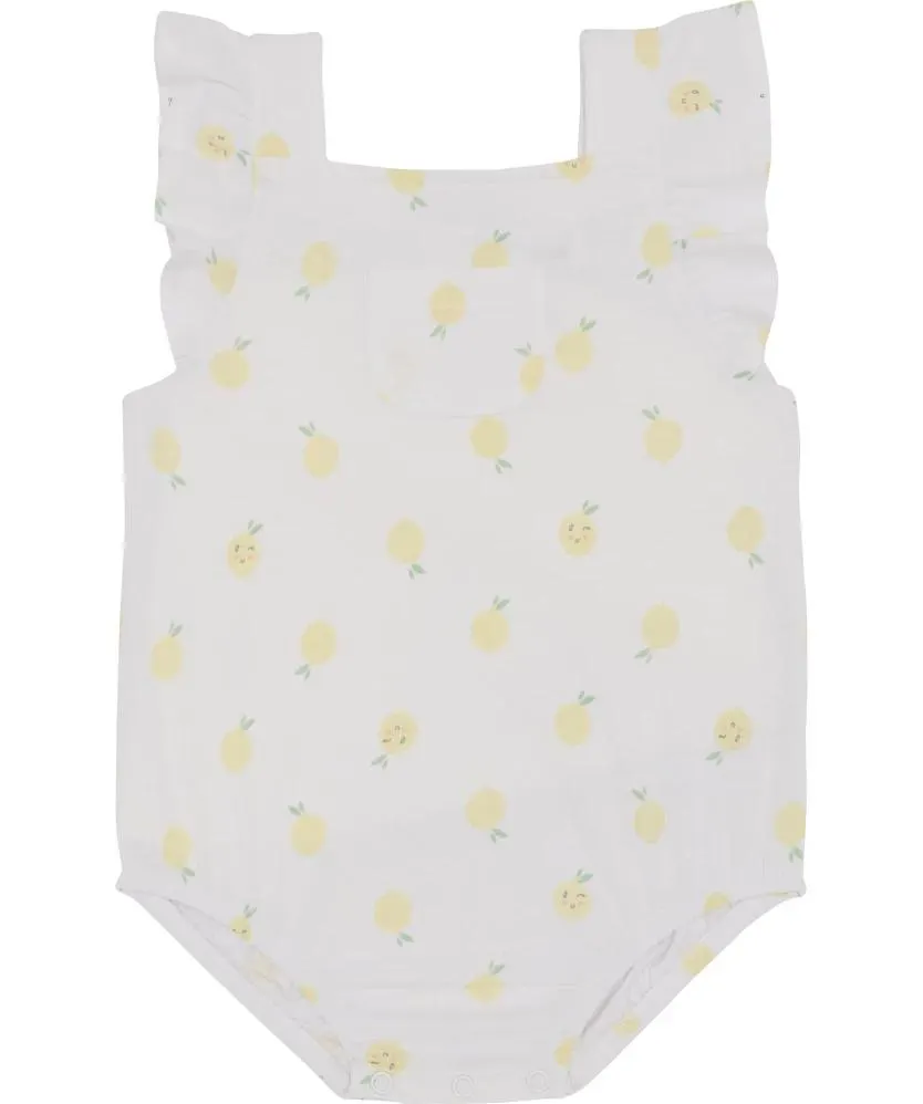 Body niemowlęce w cytryny Ergee, zapięcie w kroku