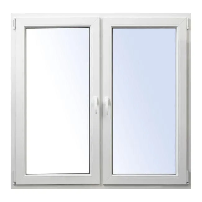 Okno PCV rozwierne + rozwierno-uchylne 1465 x 1435 mm symetryczne białe