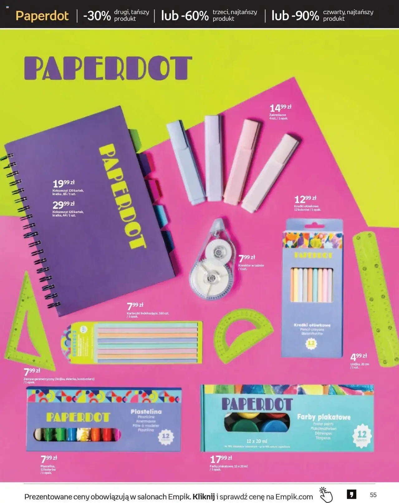 Gazetka Empik Gazetka - Tom kultury Zabawki, Art.Szkolne od 31 lipca do 13 sierpnia 2024 - Strona 19