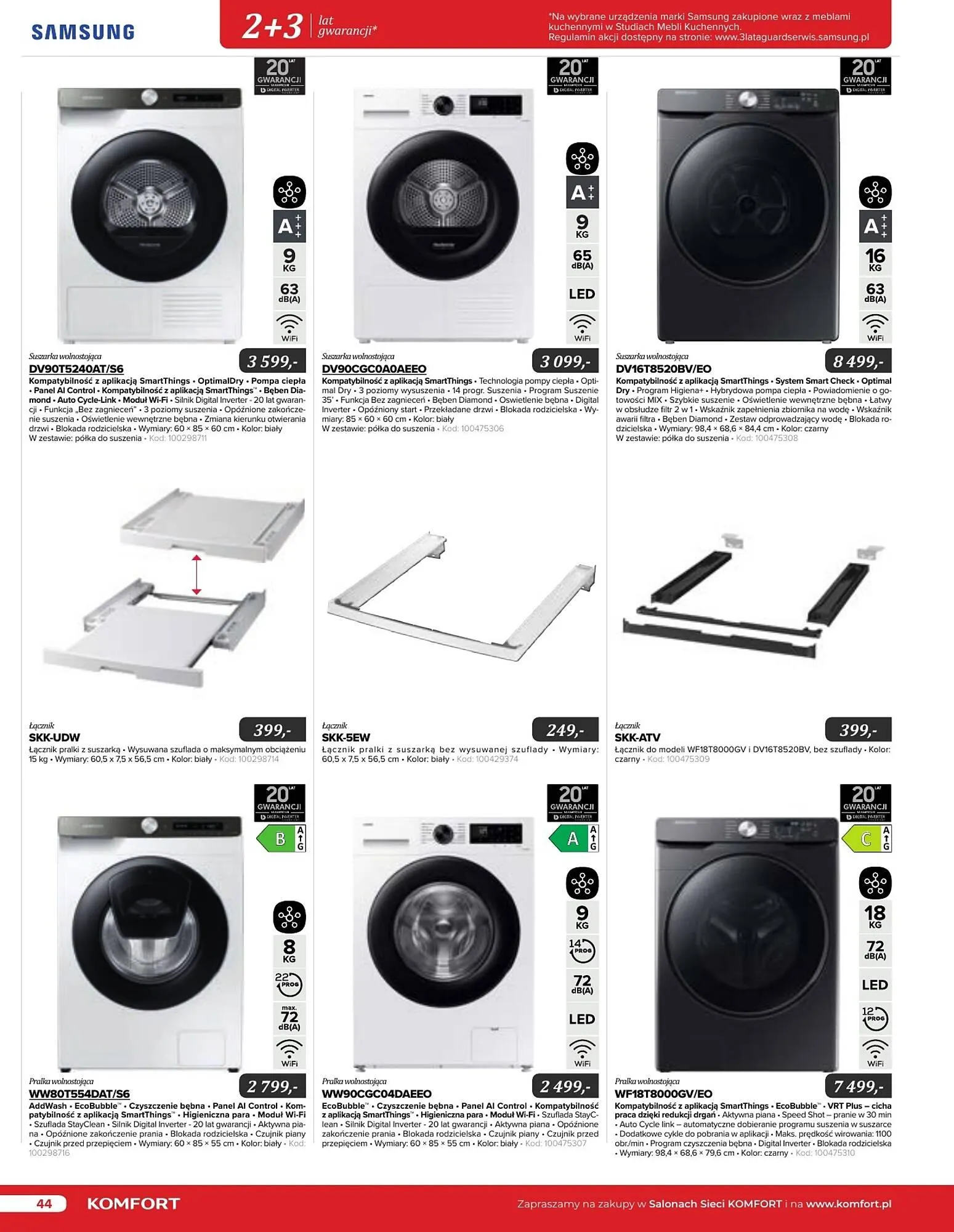 Gazetka Komfort gazetka od 11 września do 31 grudnia 2024 - Strona 44