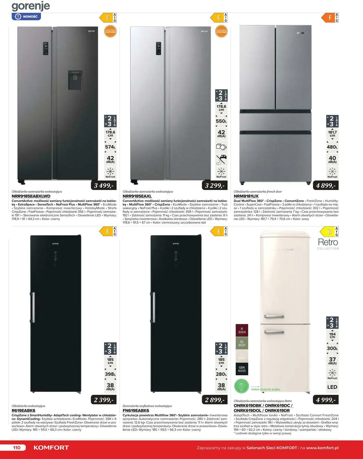 Gazetka Komfort Aktualna gazetka od 25 października do 31 stycznia 2024 - Strona 109