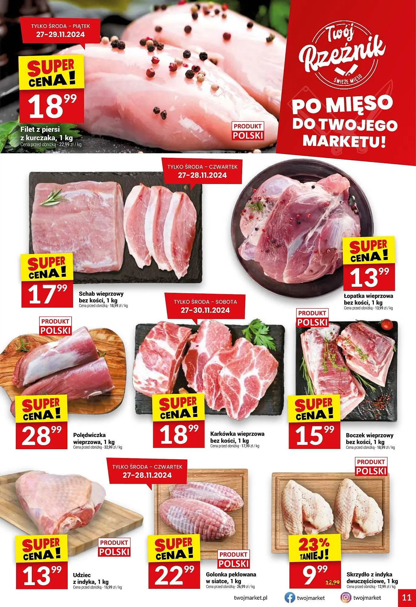 Gazetka Twój Market gazetka od 27 listopada do 3 grudnia 2024 - Strona 11