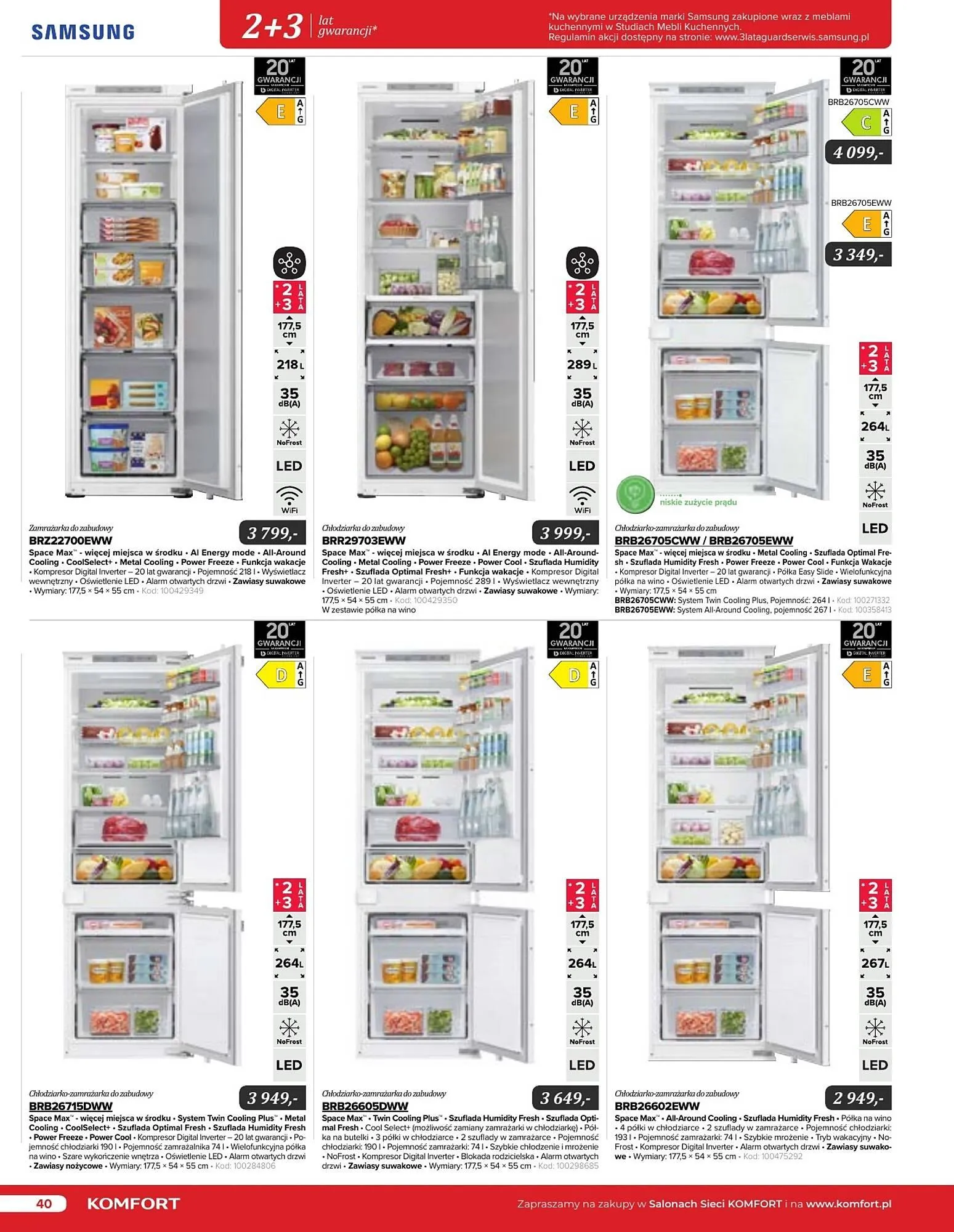 Gazetka Komfort gazetka od 11 września do 31 grudnia 2024 - Strona 40