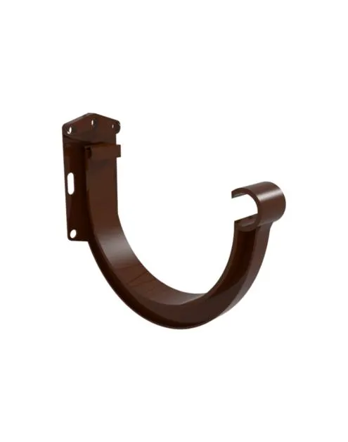 Hak rynnowy PCV G125 wzmocniony brąz SCALA