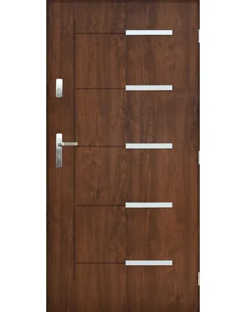 Drzwi zewnętrzne Orlando orzech 80 prawe kpl PANTOR