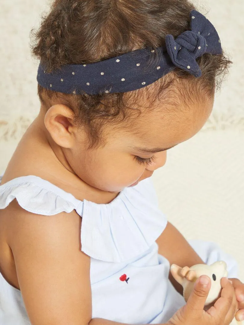 Bandeau avec nœud - Bleu