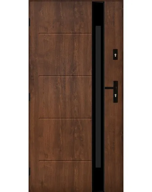 Drzwi zewnętrzne Andromeda orzech 90 lewe kpl PANTOR