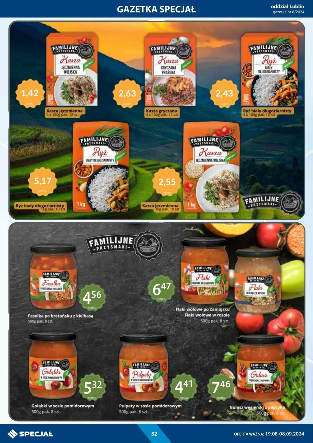 Gazetka Specjał od 19 sierpnia do 8 września 2024 - Strona 52