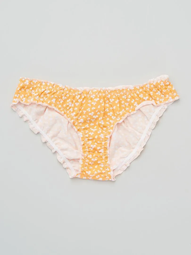 Lot de 2 culotte imprimées - Orange