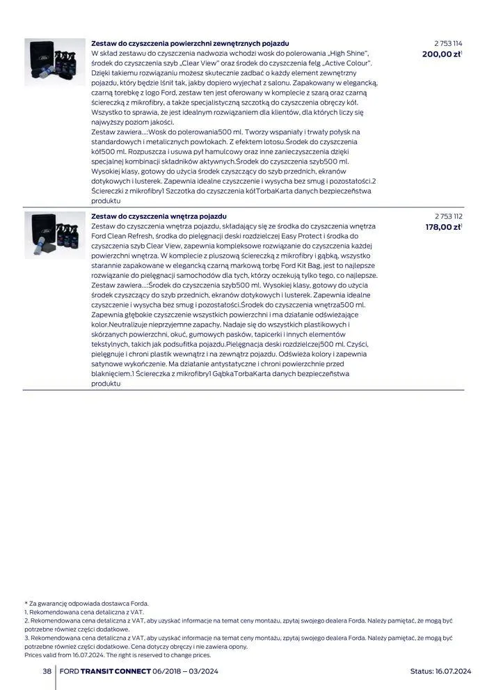 Gazetka FORD TRANSIT CONNECT od 3 sierpnia do 3 sierpnia 2025 - Strona 38