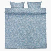 Komplet pościeli z satyny VIOLA 140x200 niebieski