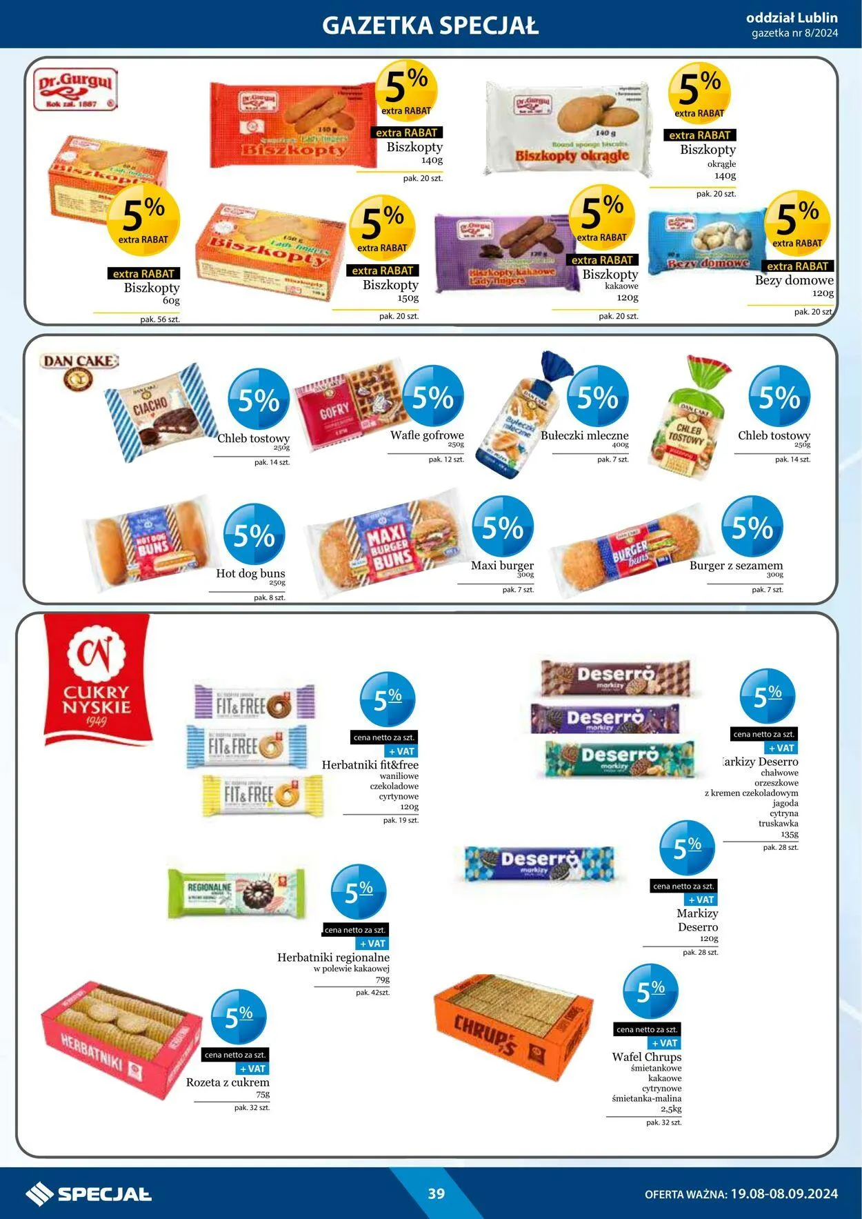 Gazetka Specjał od 19 sierpnia do 8 września 2024 - Strona 39