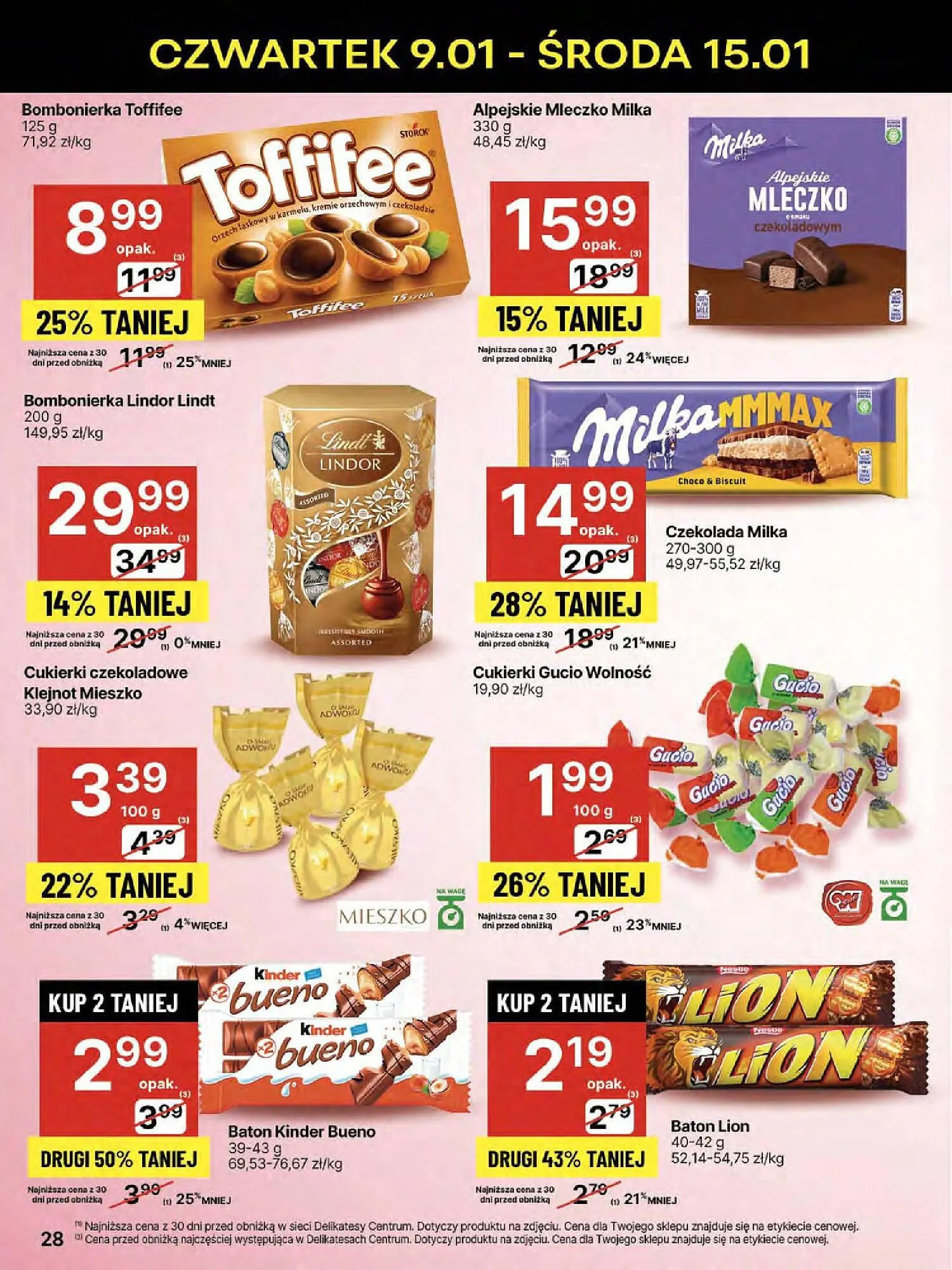 Gazetka Delikatesy Centrum gazetka od 9 stycznia do 15 stycznia 2025 - Strona 28