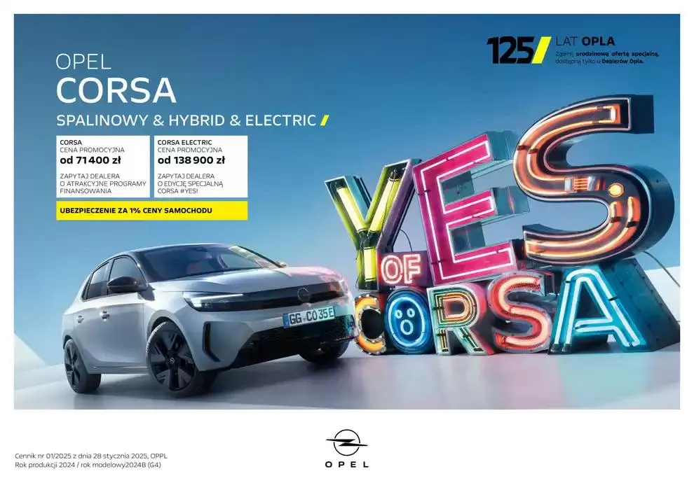 Gazetka Opel Corsa Electric od 30 stycznia do 31 grudnia 2025 - Strona 1