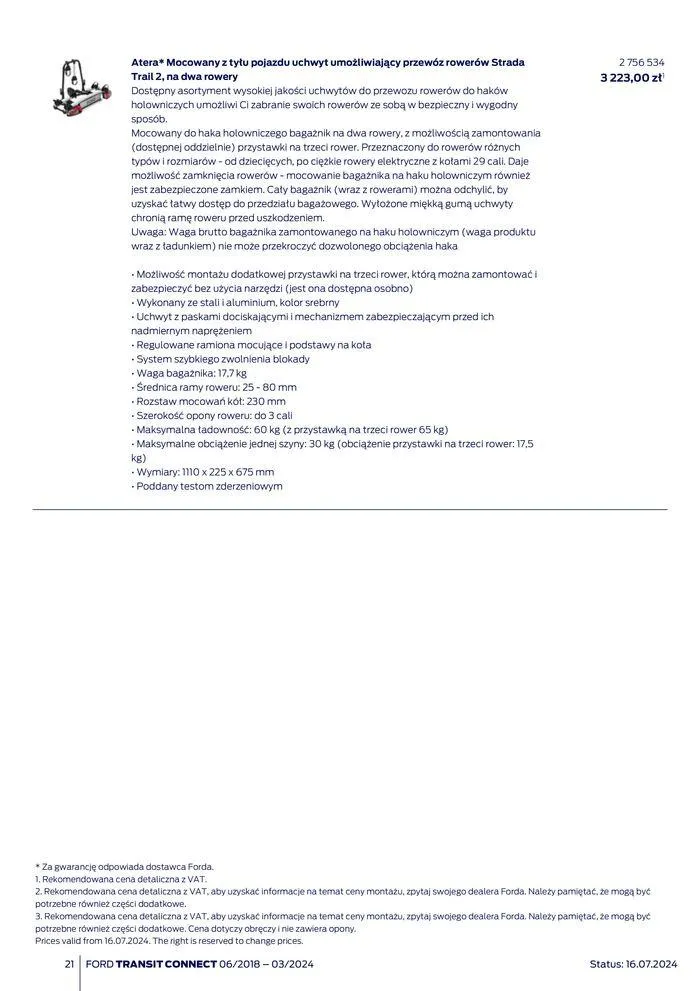Gazetka FORD TRANSIT CONNECT od 3 sierpnia do 3 sierpnia 2025 - Strona 21