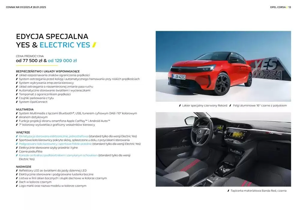 Gazetka Opel Corsa Electric od 30 stycznia do 31 grudnia 2025 - Strona 13