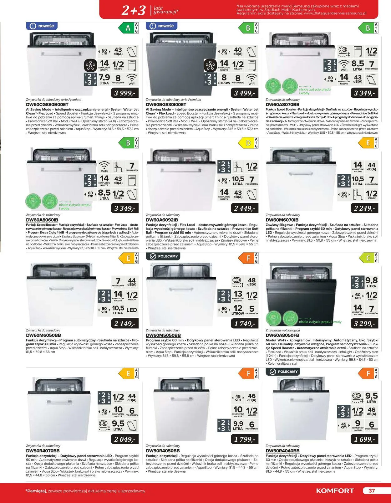 Gazetka Komfort Aktualna gazetka od 25 października do 31 stycznia 2024 - Strona 37