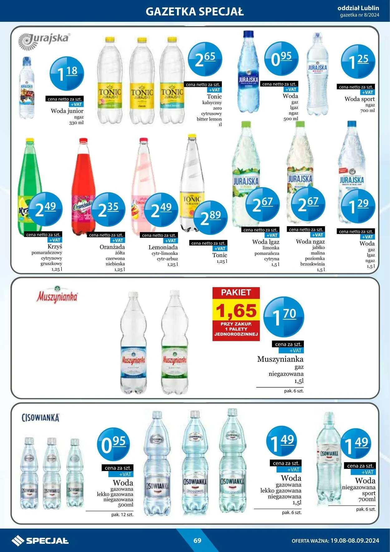 Gazetka Specjał od 19 sierpnia do 8 września 2024 - Strona 69