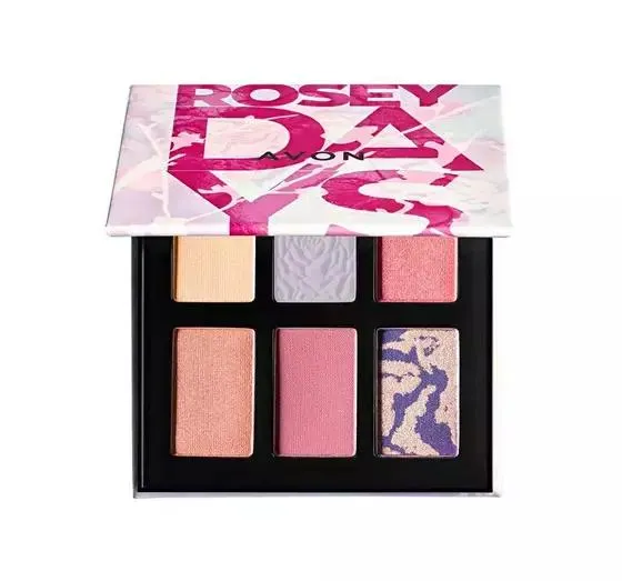 AVON ROSEY DAYS PALETA CIENI DO POWIEK 6W1 7,2G