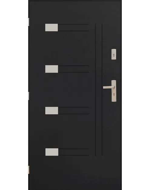 Drzwi zewnętrzne oakland antracyt 80l kpl SPUTNIK
